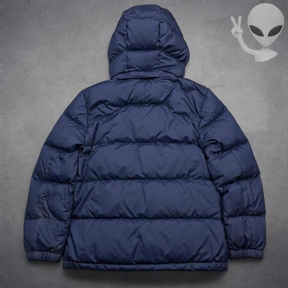 Polo Ralph Lauren Women's Small Navy Gorham Down Puffer Jacket Parka Coat Hooded - Picture 7 of 8